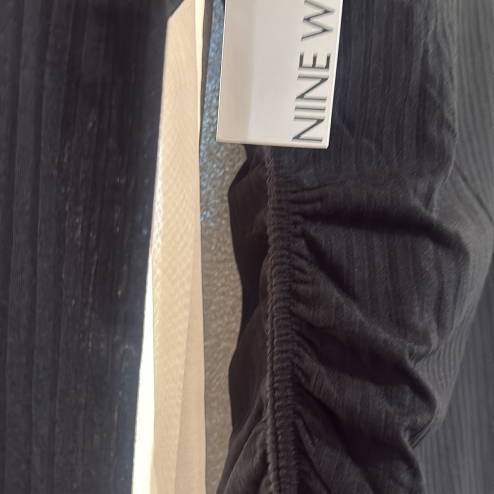 Nine West Elegant Black Wrap Top - Picture 4 of 4